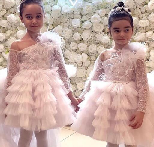 Kids Girls Glitter Sequin Puffy Princess Dresses childrensterritory