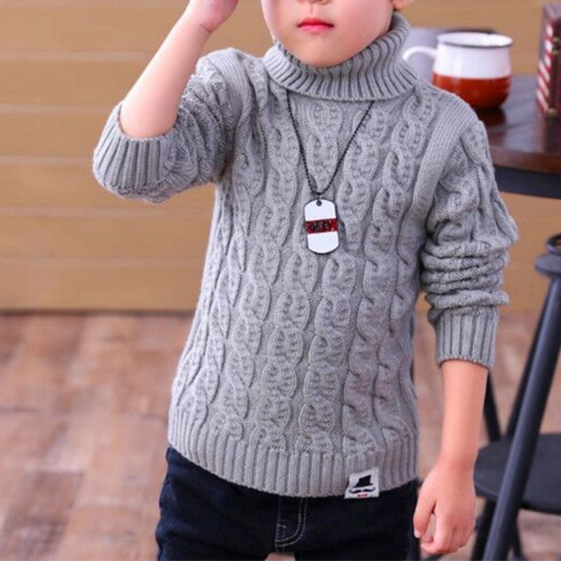 Kids Girls Tricots Turtleneck Pullover/Sweaters childrensterritory