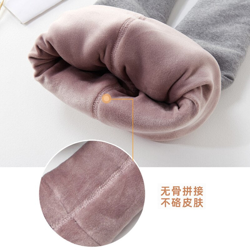 Kids Girls Warm Three-Layer Pants/Leggings childrensterritory