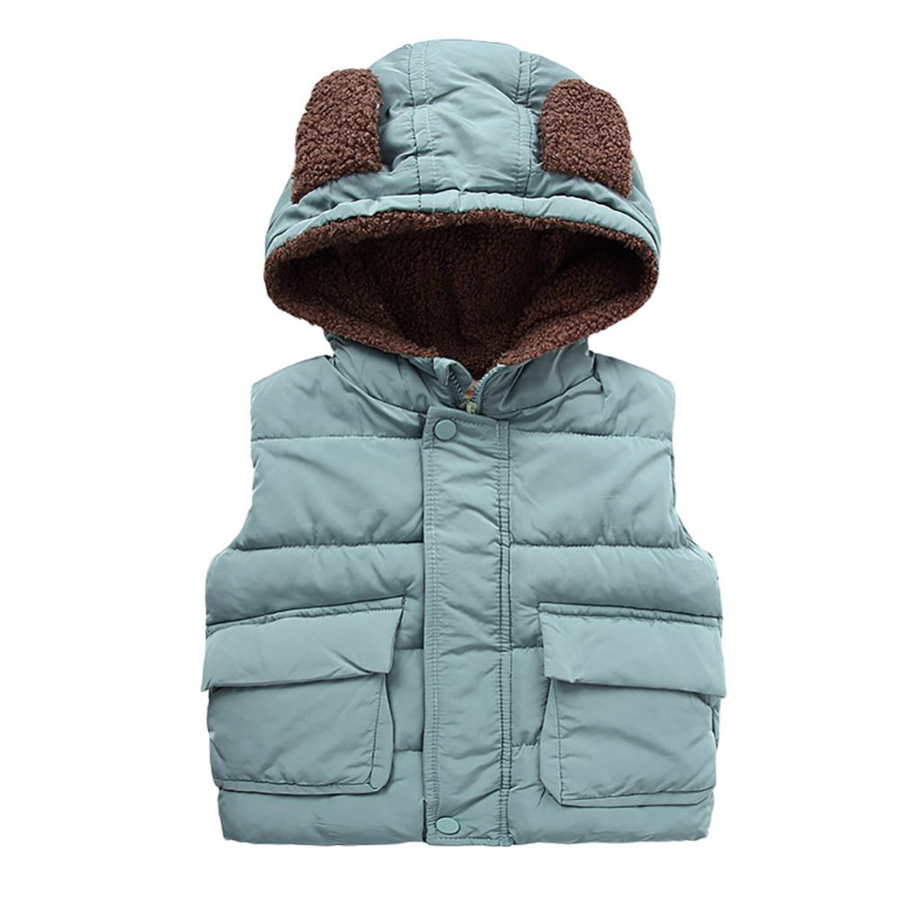 Kids Girls/Boys Solid Down Waistcoat/Outerwear childrensterritory