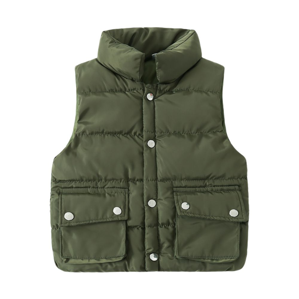 Kids Girls/Boys Solid Down Waistcoat/Outerwear childrensterritory