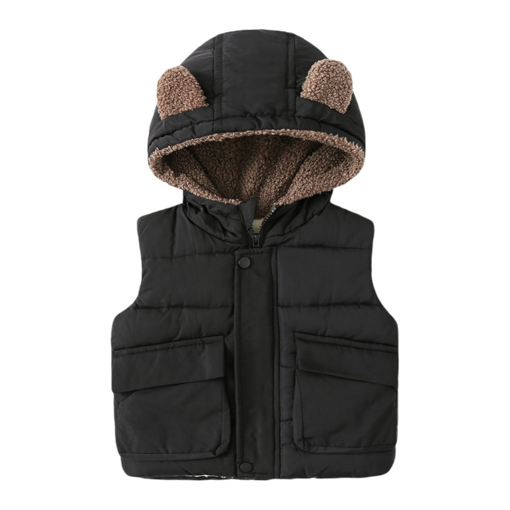 Kids Girls/Boys Solid Down Waistcoat/Outerwear childrensterritory