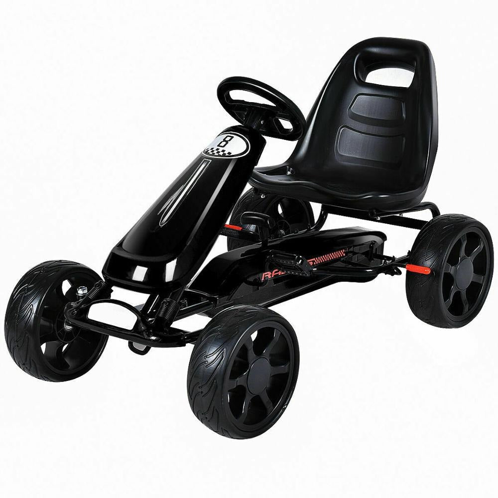 Kids Go Kart Pedal Powered 4 Wheel Ride On Racer Car childrensterritory