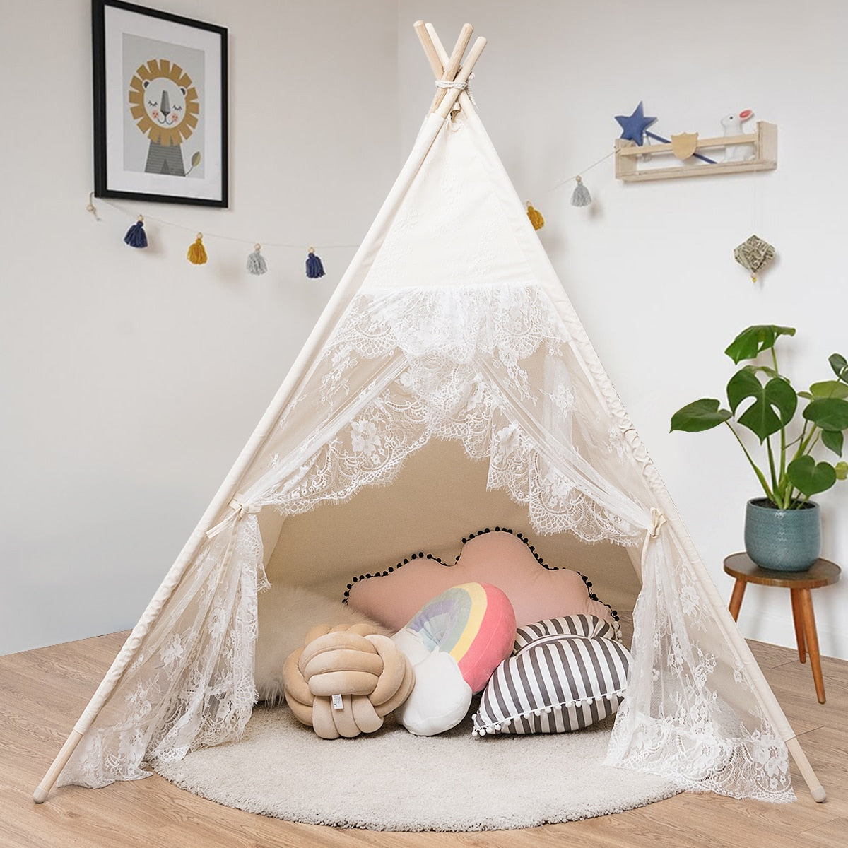 Kids Lace Teepee Tent/Playhouse W/Bag childrensterritory