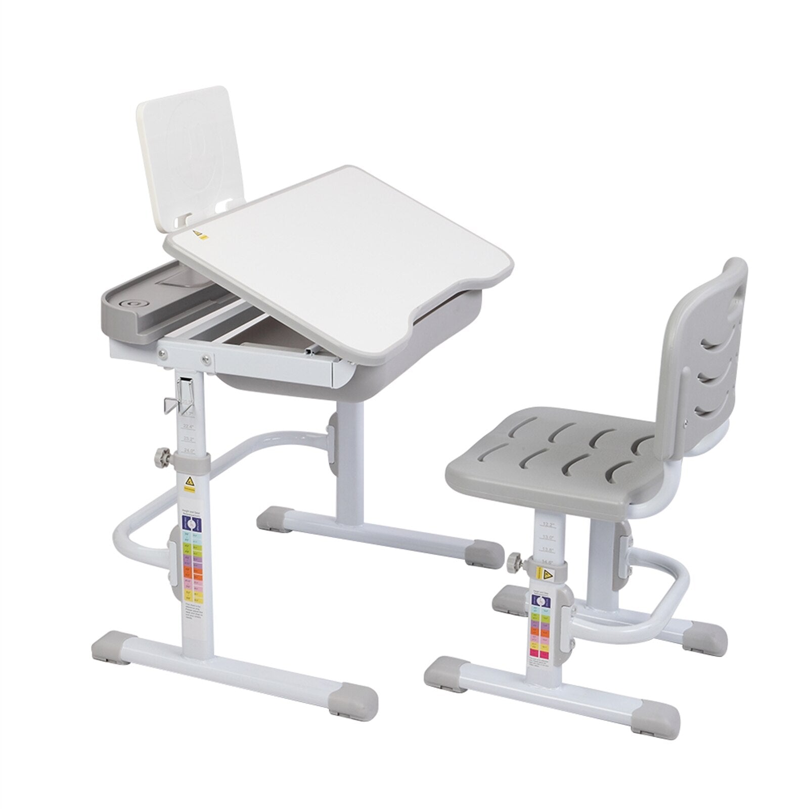 Kids Lifting Study Table And Chair Set w/Reading Stand childrensterritory