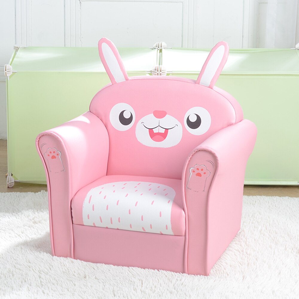 Kids Rabbit Designed Pin Color Single Sofa/Furniture childrensterritory