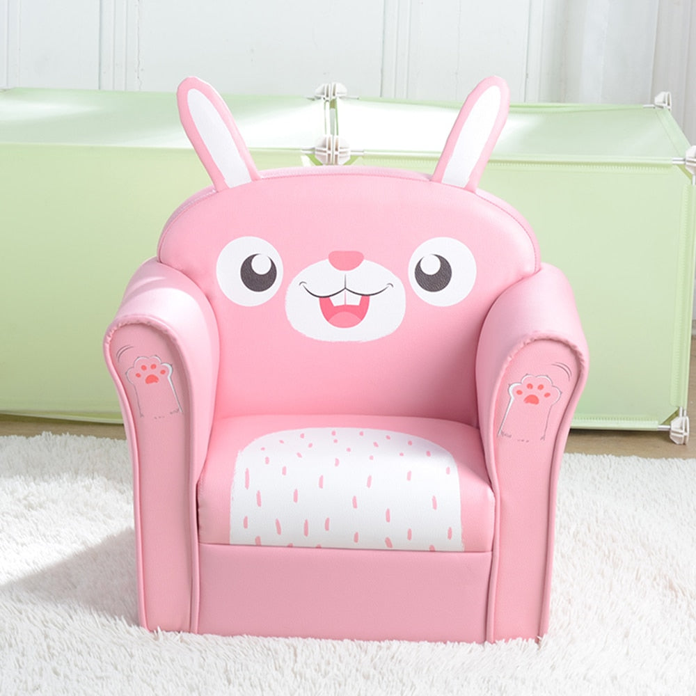 Kids Rabbit Designed Pin Color Single Sofa/Furniture childrensterritory