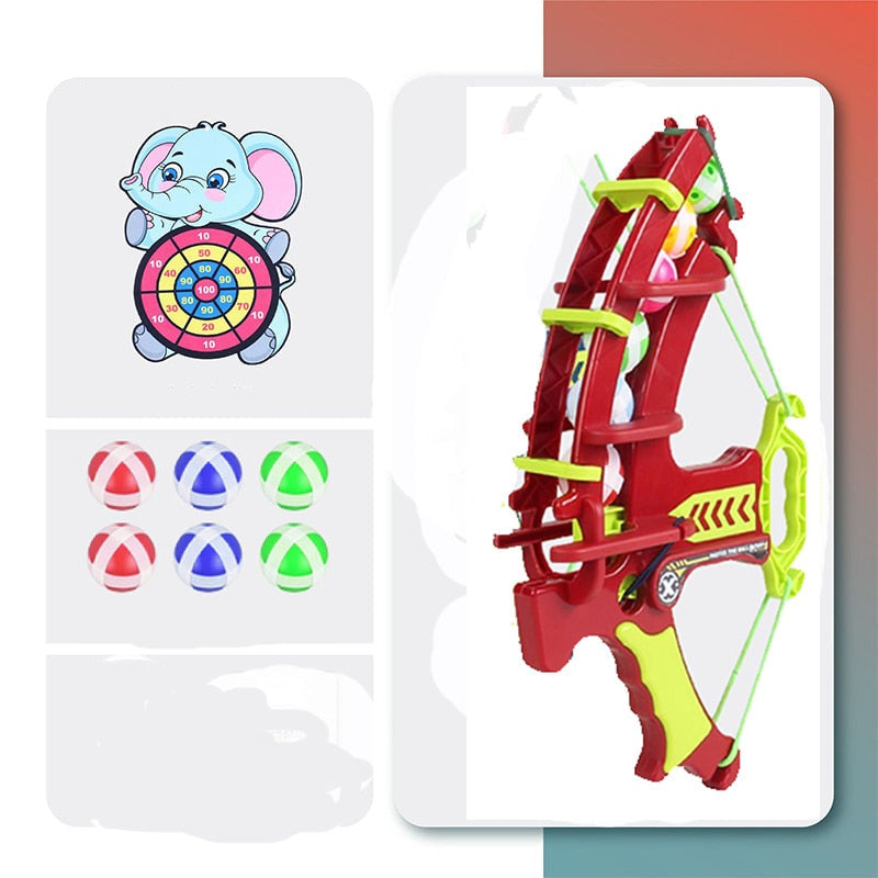 Kids Sticky Ball Bow with Target Toy childrensterritory