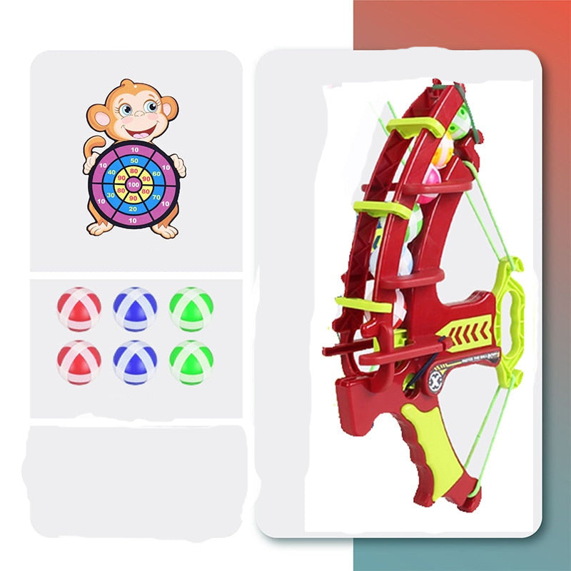 Kids Sticky Ball Bow with Target Toy childrensterritory