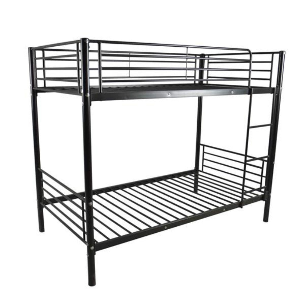 Kids Twin Size Iron Bunk Bed with Ladder childrensterritory