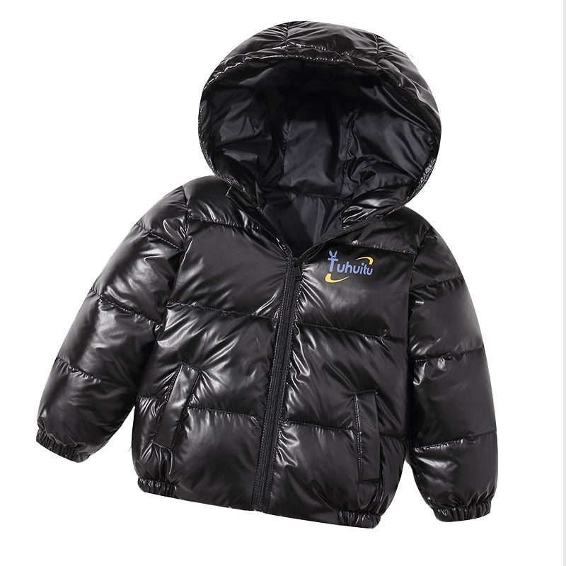 Kids Warm Hooded White Duck Down Jacket childrensterritory