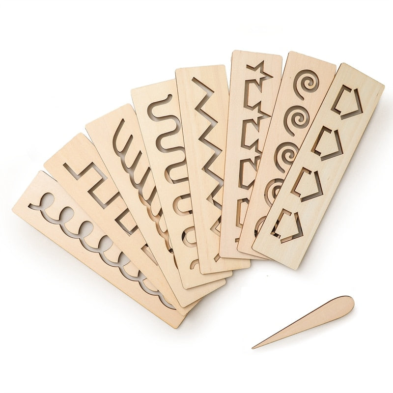 Kids Wooden Montessori Pen Control Boards/Toys childrensterritory