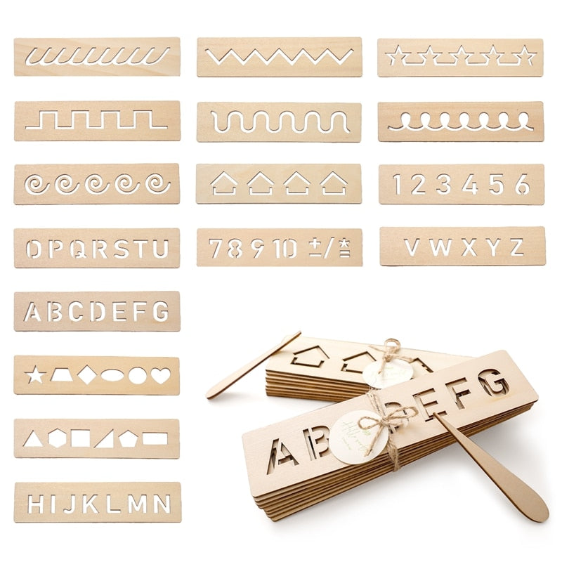 Kids Wooden Montessori Pen Control Boards/Toys childrensterritory