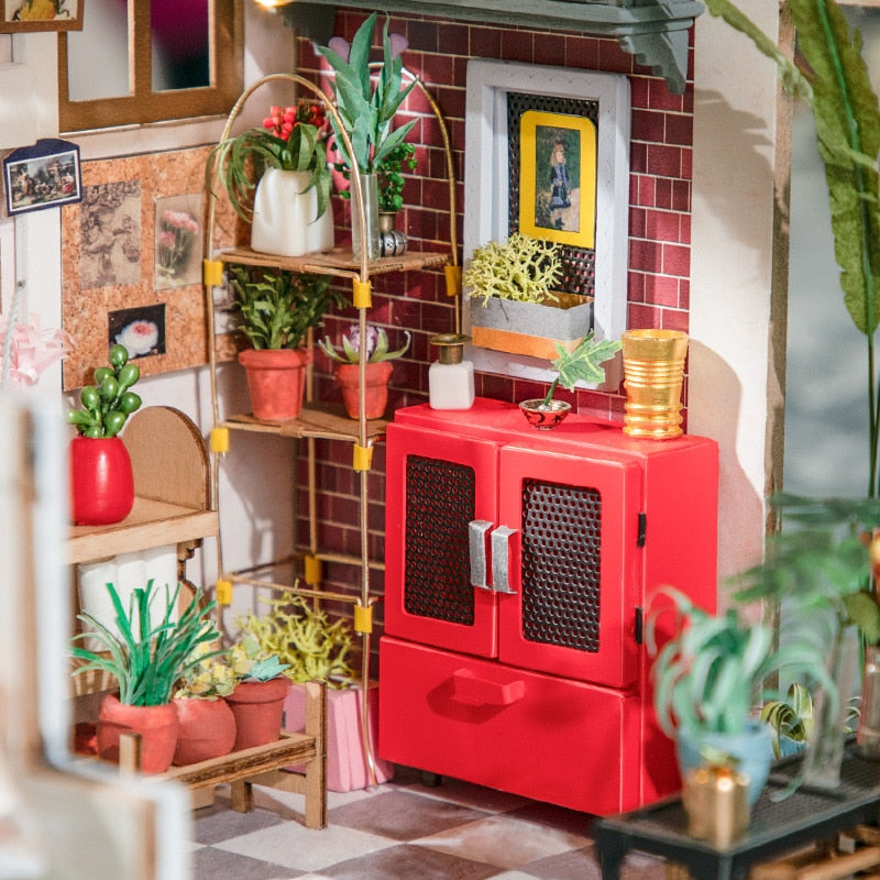 Miniature Wooden Doll House with Furniture Toy for Kids childrensterritory