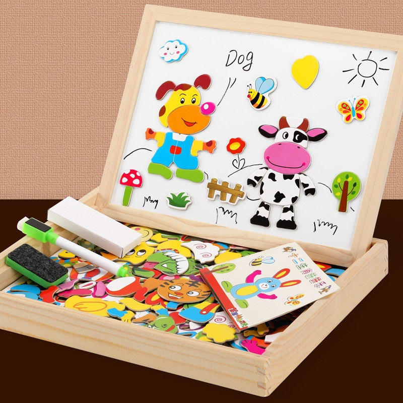 Multi-function Kids Magnetic Puzzle/Drawing Board Toys childrensterritory