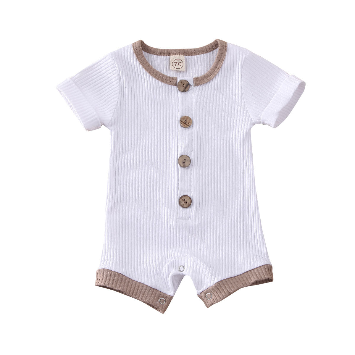 Newborn Boys Girls Short Sleeve Cotton Bodysuit childrensterritory