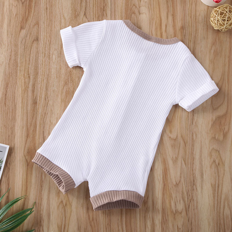 Newborn Boys Girls Short Sleeve Cotton Bodysuit childrensterritory