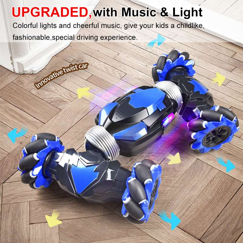 RC Car 4WD Radio Control Stunt Car With Light & Music childrensterritory
