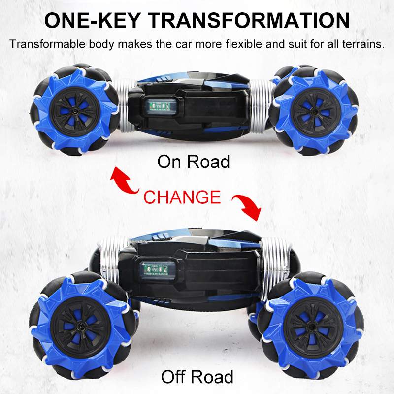 RC Car 4WD Radio Control Stunt Car With Light & Music childrensterritory
