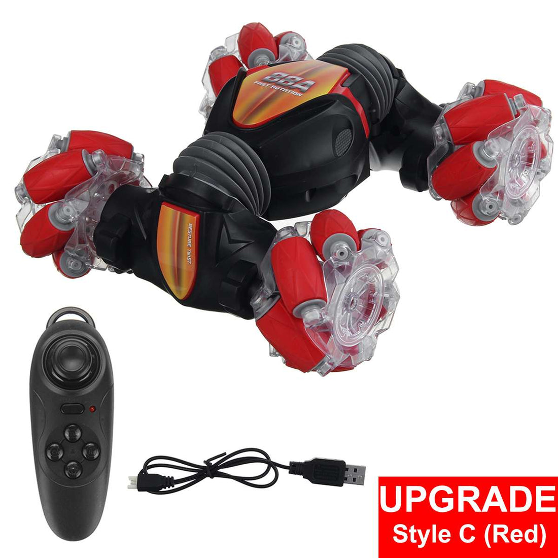 RC Car 4WD Radio Control Stunt Car With Light & Music childrensterritory