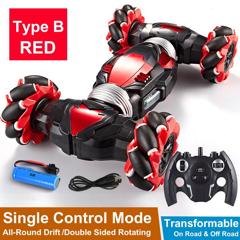 RC Car 4WD Radio Control Stunt Car With Light & Music childrensterritory