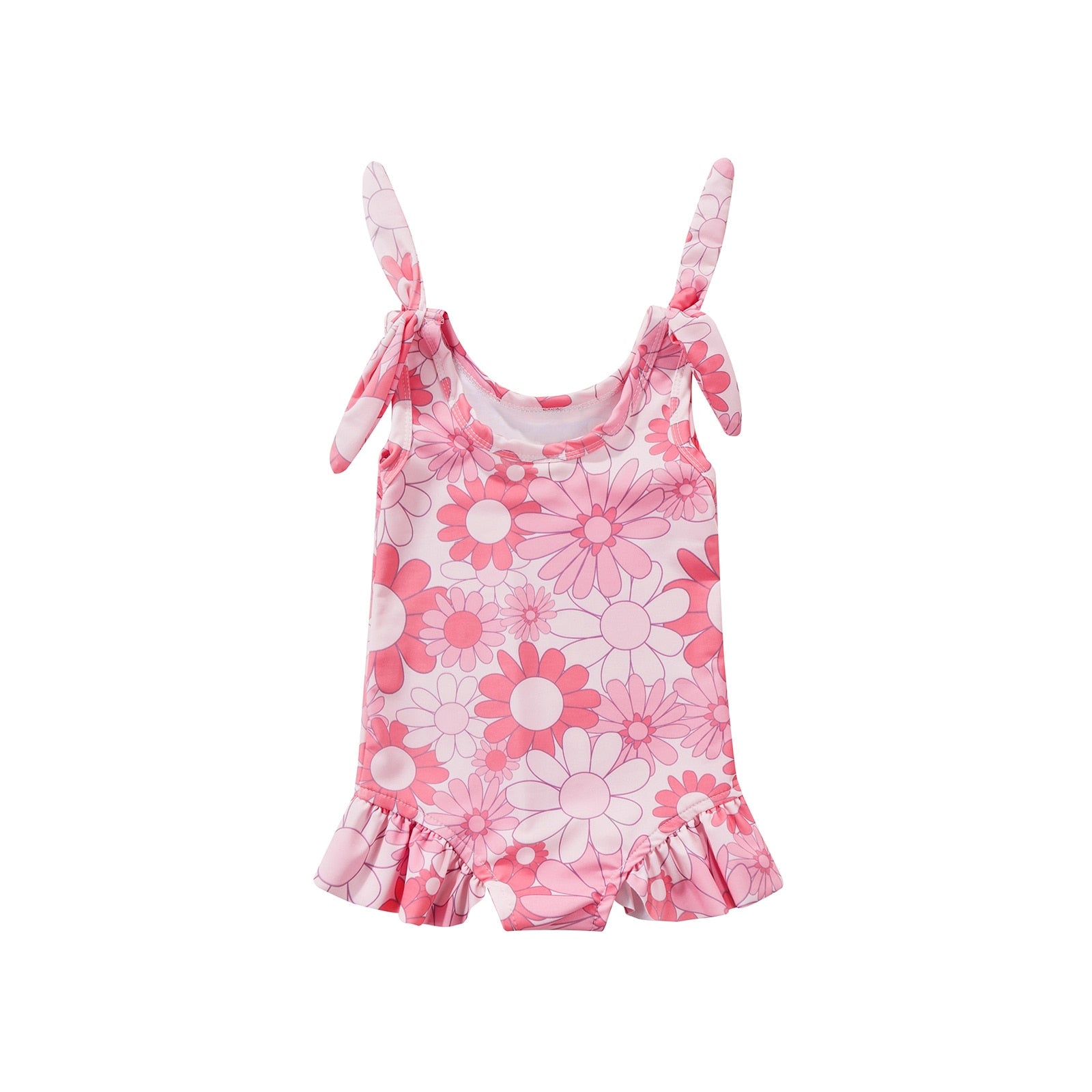 Sleeveless Toddler Girl Floral Loose Bodysuit childrensterritory