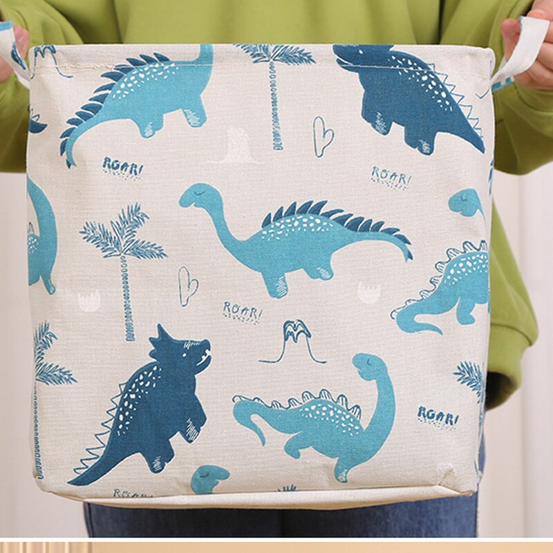 Cartoon Animal Print Cube Folding Storage Boxes childrensterritory