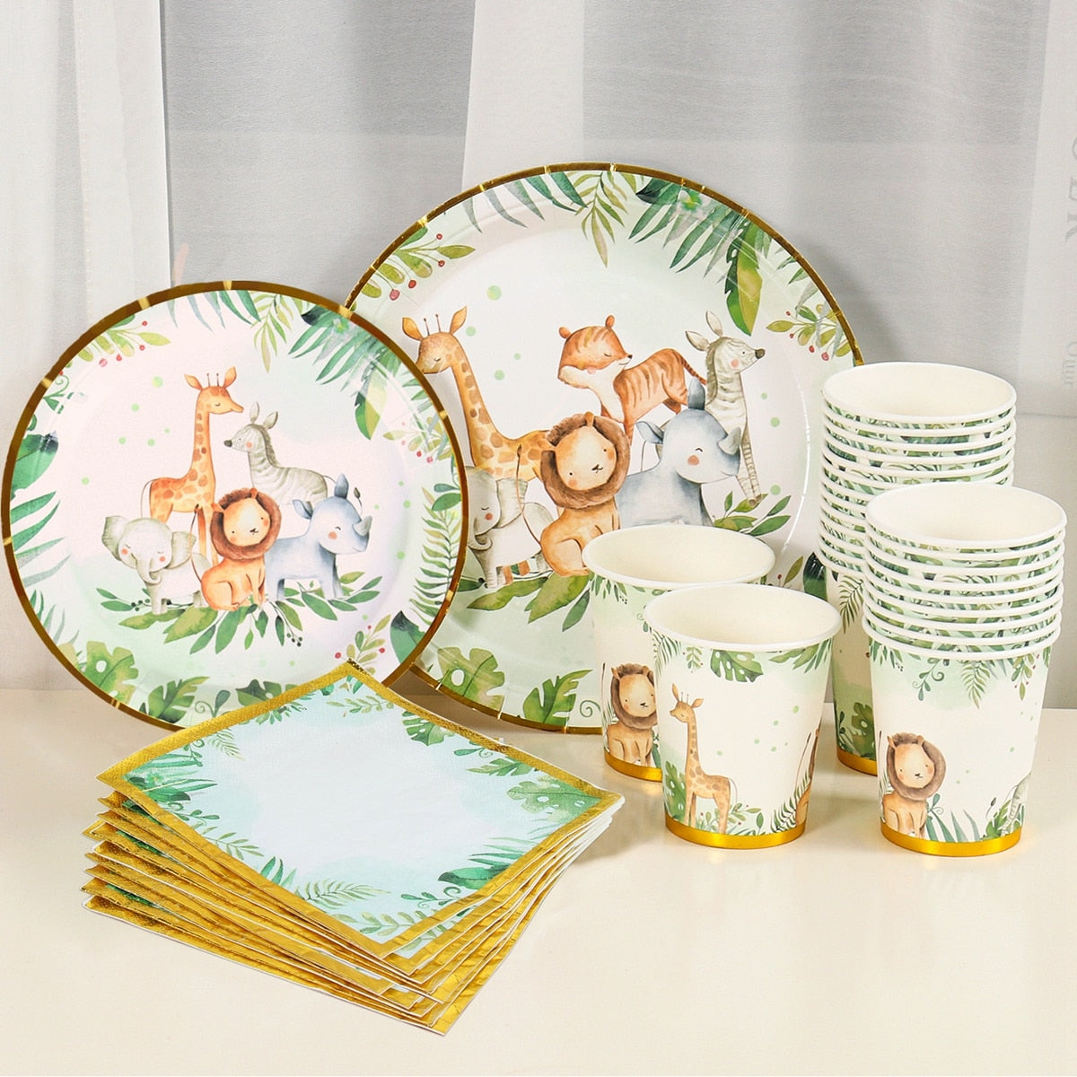 Forest Theme Disposable Tableware Sets | Party Supplies childrensterritory