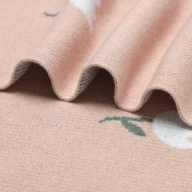 Breathable Cotton Knitted Baby Blanket childrensterritory