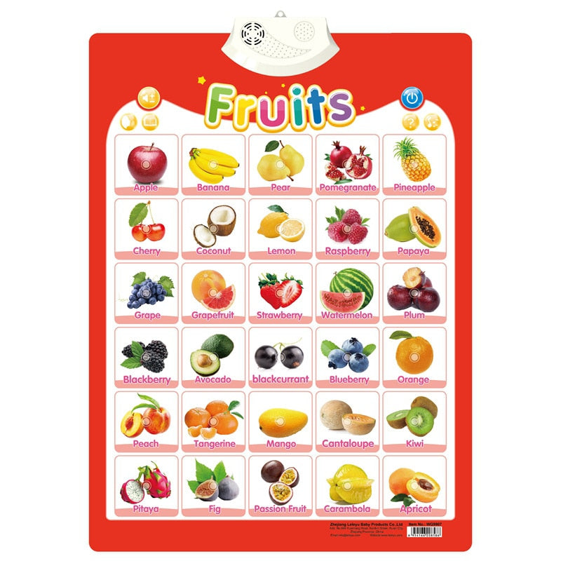 Electronic Early Educational Wall Chart for Kids childrensterritory