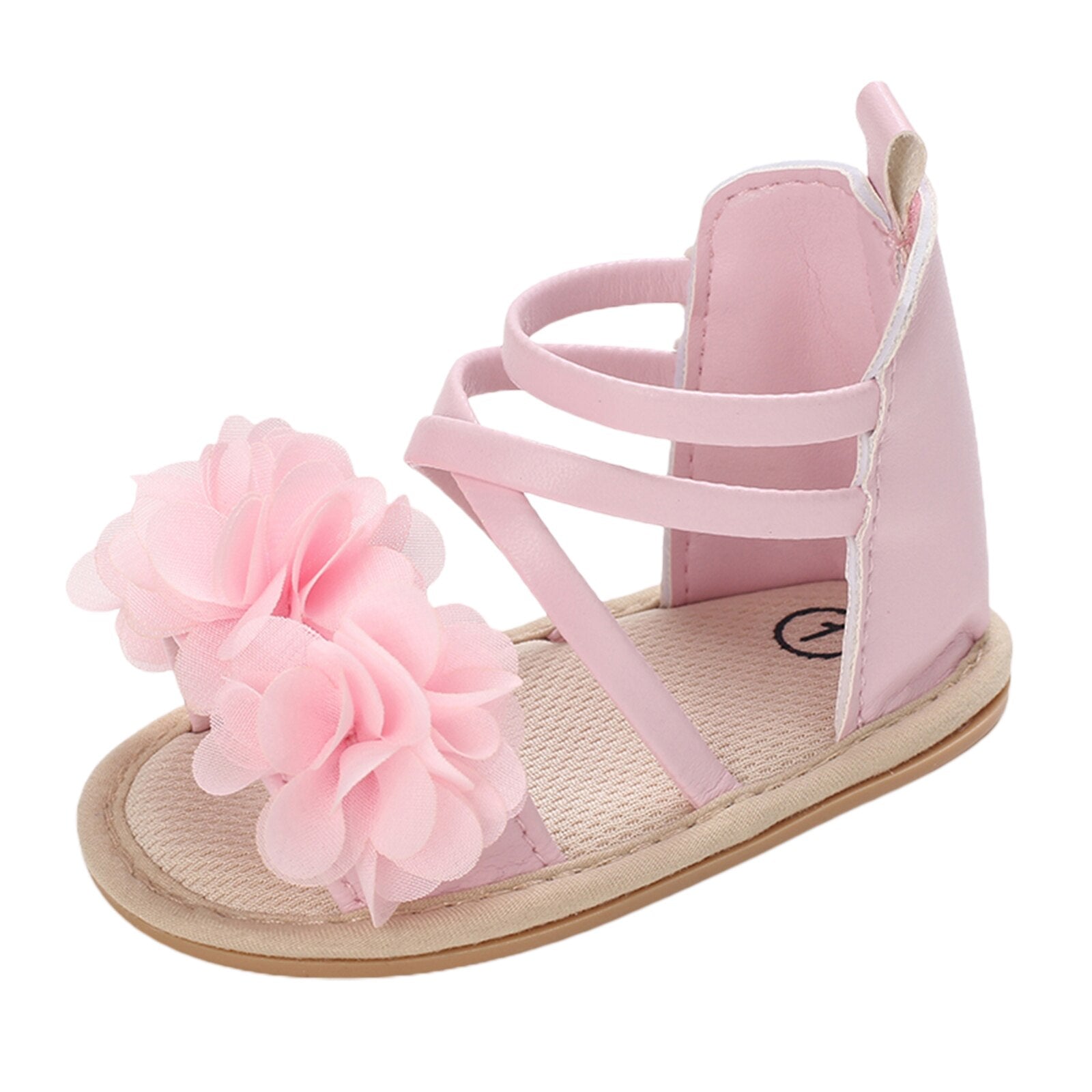 Baby Girls Flower Patchwork Soft Sole Shoes childrensterritory