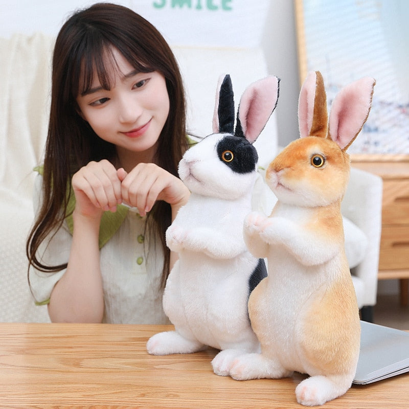 Realistic Rabbit Stuffed Toys for Kids Room Decor childrensterritory