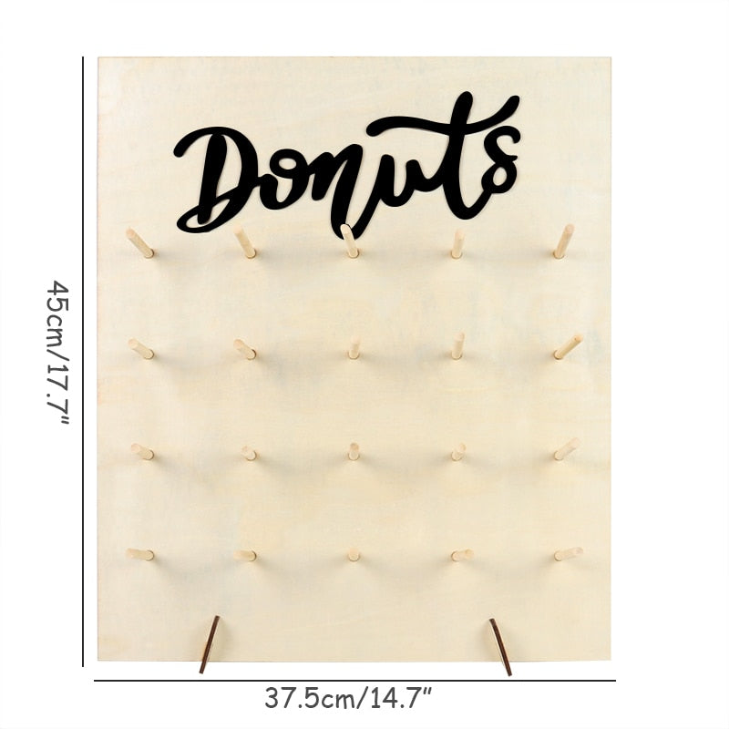 Wooden Donut Wall/Stand for Party Decoration childrensterritory