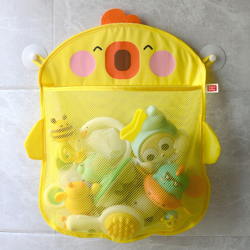Duck Shape Bathroom Toy Storage Mesh Bag childrensterritory