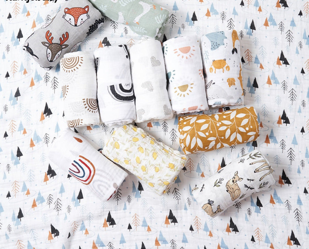 Printed Muslin Swaddle/Blanket for Baby childrensterritory
