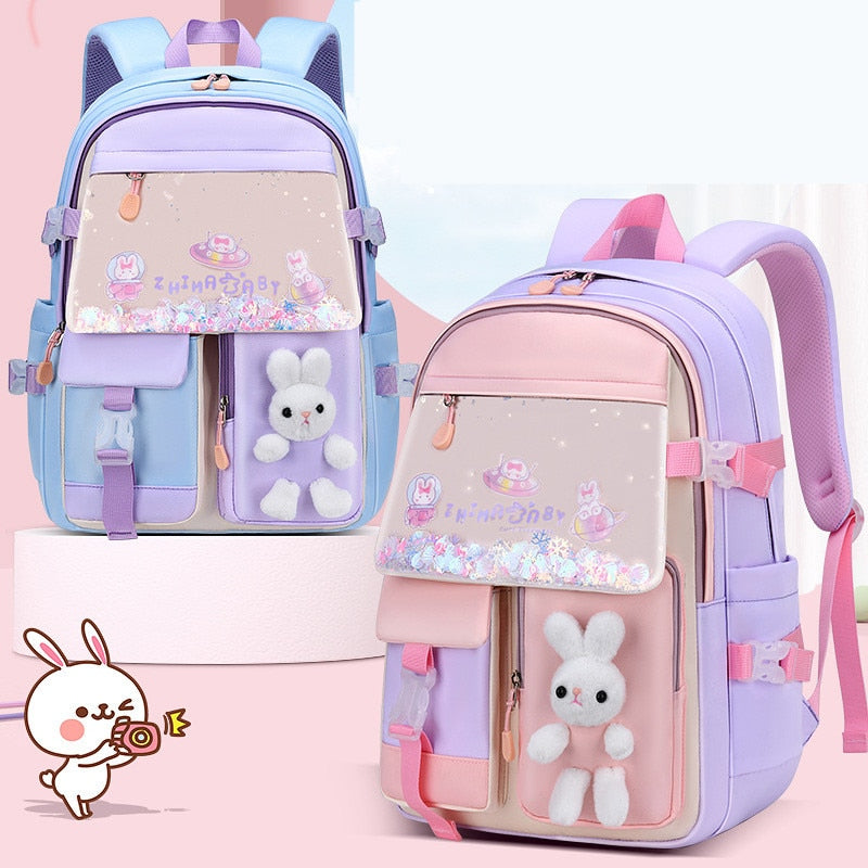 Multi Pocket Cartoon School Backpacks for Kids childrensterritory