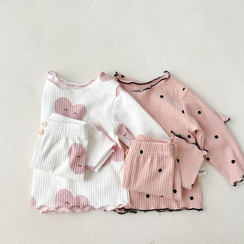 Dot Print Sleepwear Set for Baby Boys & Girls childrensterritory