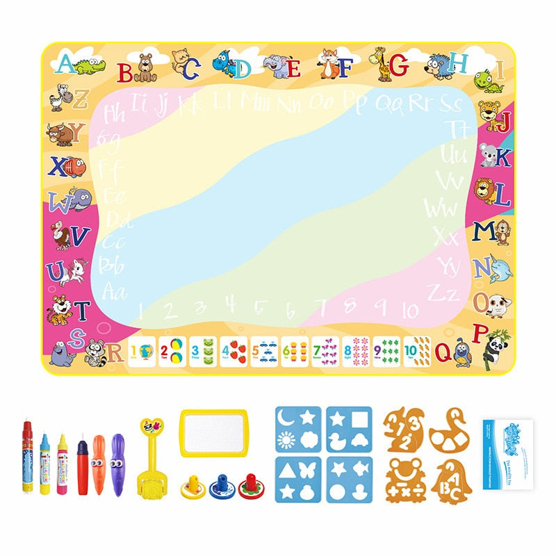 Water Doodle Mat with Magic Pens for Kids childrensterritory