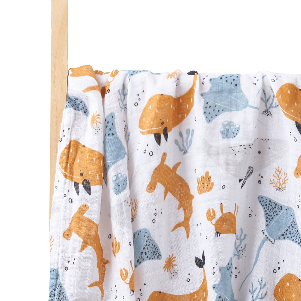 Printed Muslin Swaddle/Blanket for Baby childrensterritory