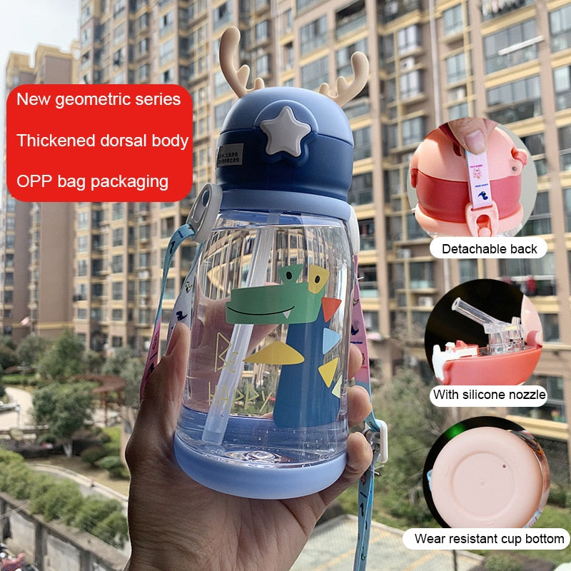Baby/Kid Leak Proof Cartoon Sipper with Straw childrensterritory