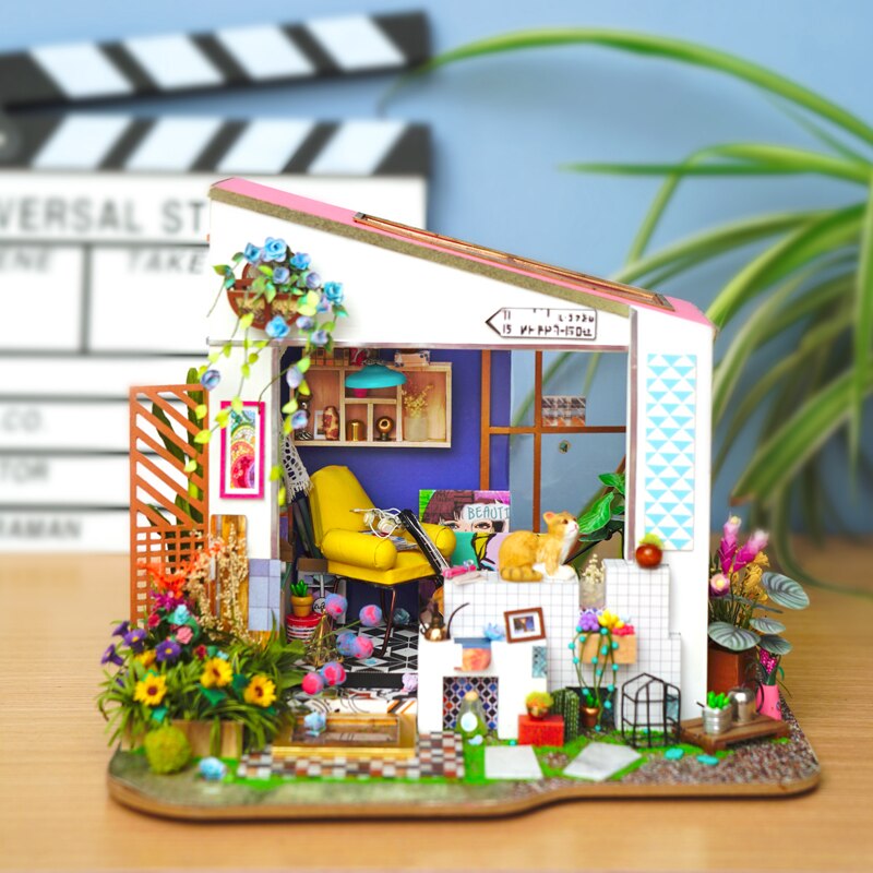 Kids DIY Miniature Dollhouse Wooden Kits Toys childrensterritory