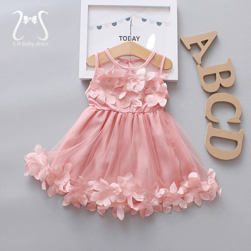 Baby Girl Flower Fairy Summer Party Dresses childrensterritory