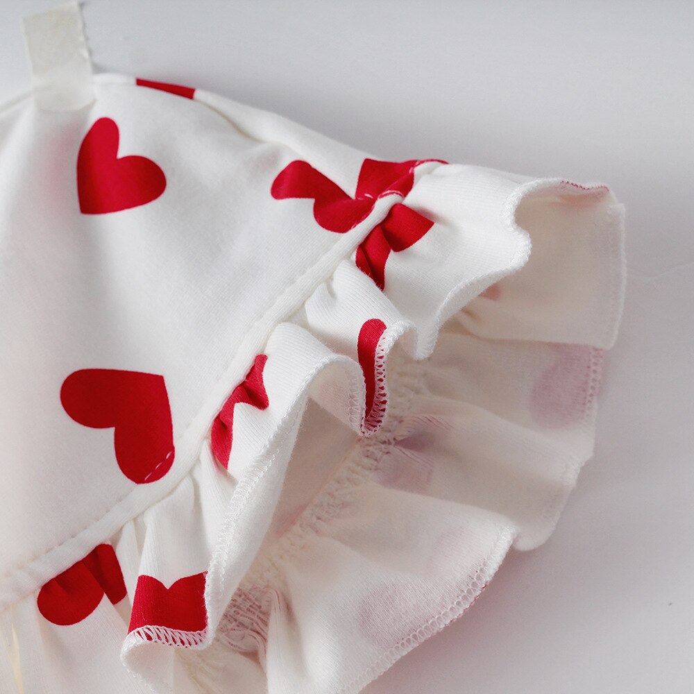Newborn Baby Heart Print Bodysuit with Hat childrensterritory