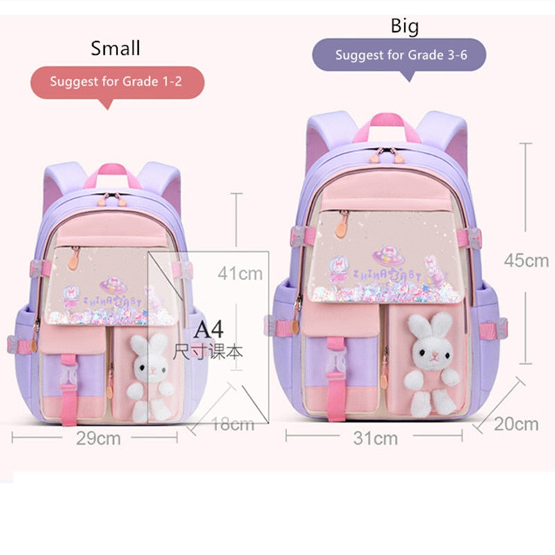 Multi Pocket Cartoon School Backpacks for Kids childrensterritory
