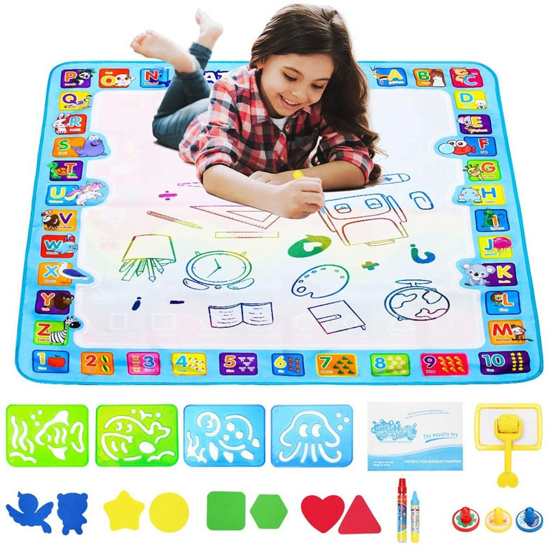 Water Doodle Mat with Magic Pens for Kids childrensterritory