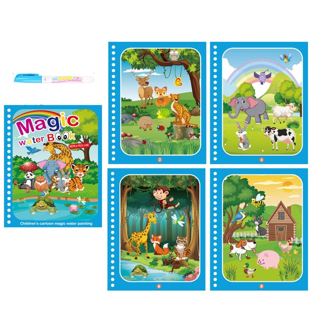 Reusable Water Drawing Book Toys for Kids childrensterritory
