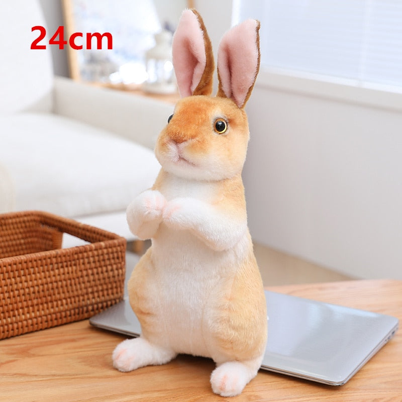 Realistic Rabbit Stuffed Toys for Kids Room Decor childrensterritory