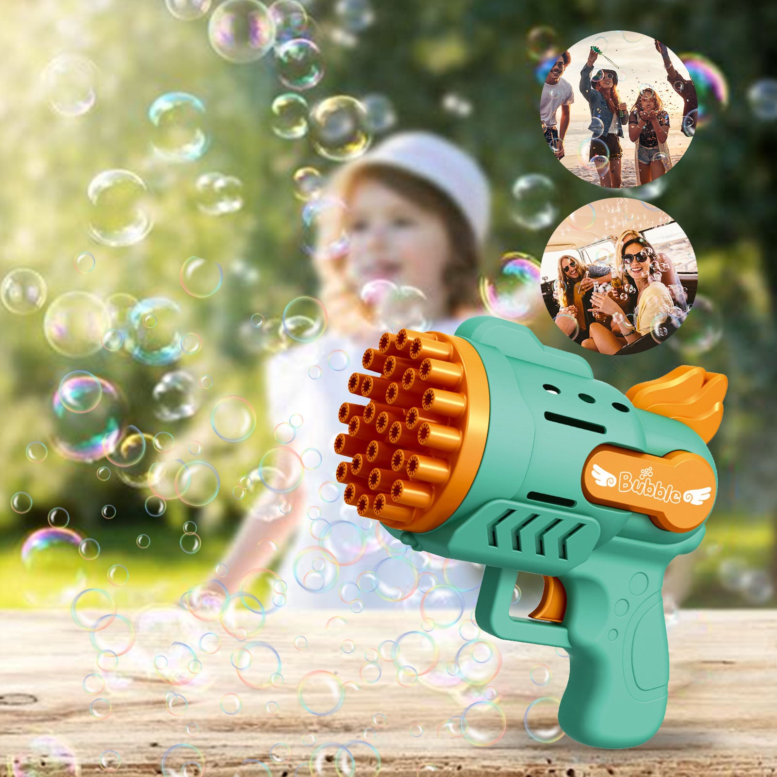 Electric Soap Bubble Gun Toys for Kids childrensterritory