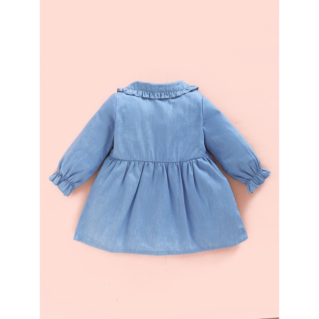 Ruffle Doll Collar Casual Baby Girls&