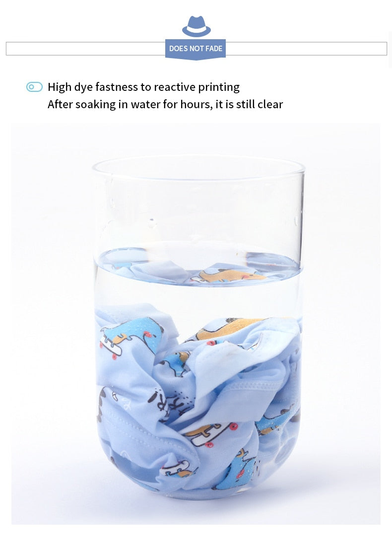 Kids Boys Cartoon Print Cotton Briefs/Panties childrensterritory